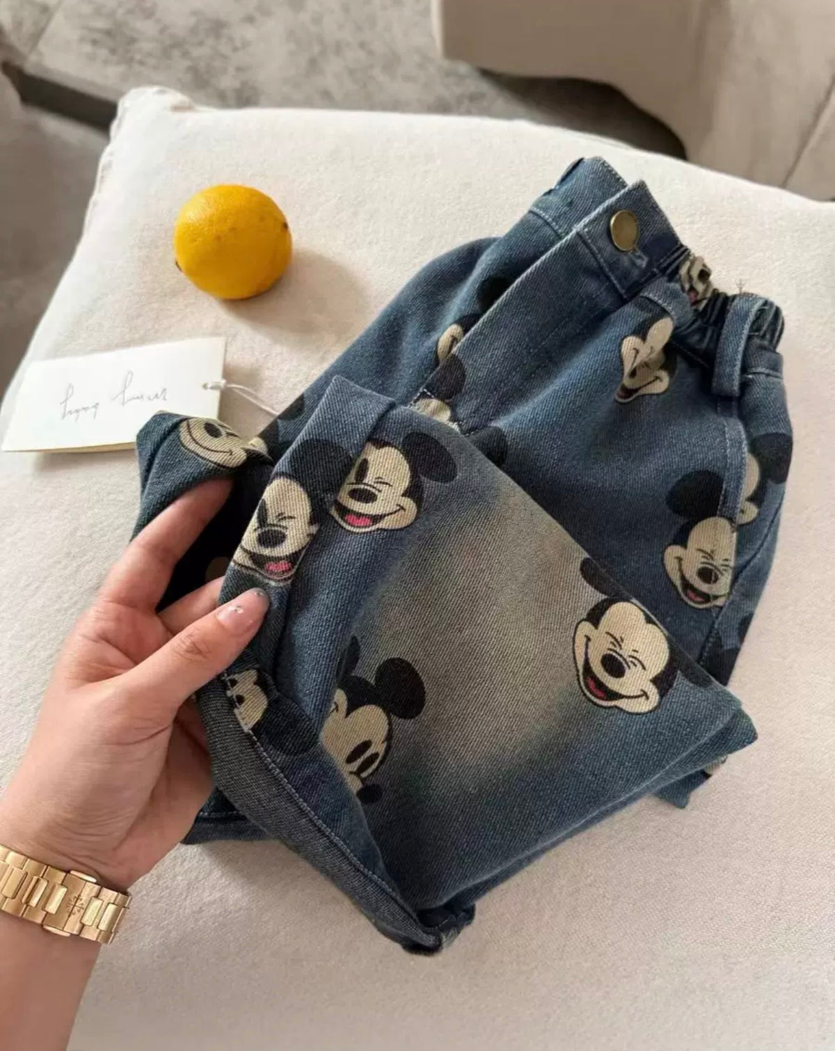 سروال جينز ميكي ماوس